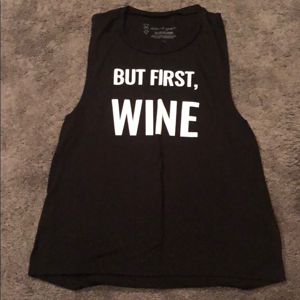 But first wine Tank top